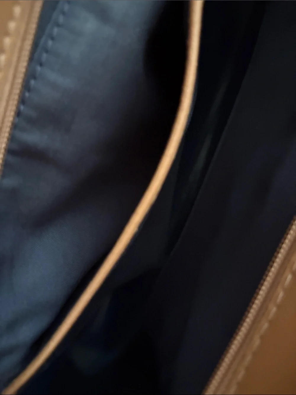 Tory Burch Beige-Tan Leather Tote with Gold Logo